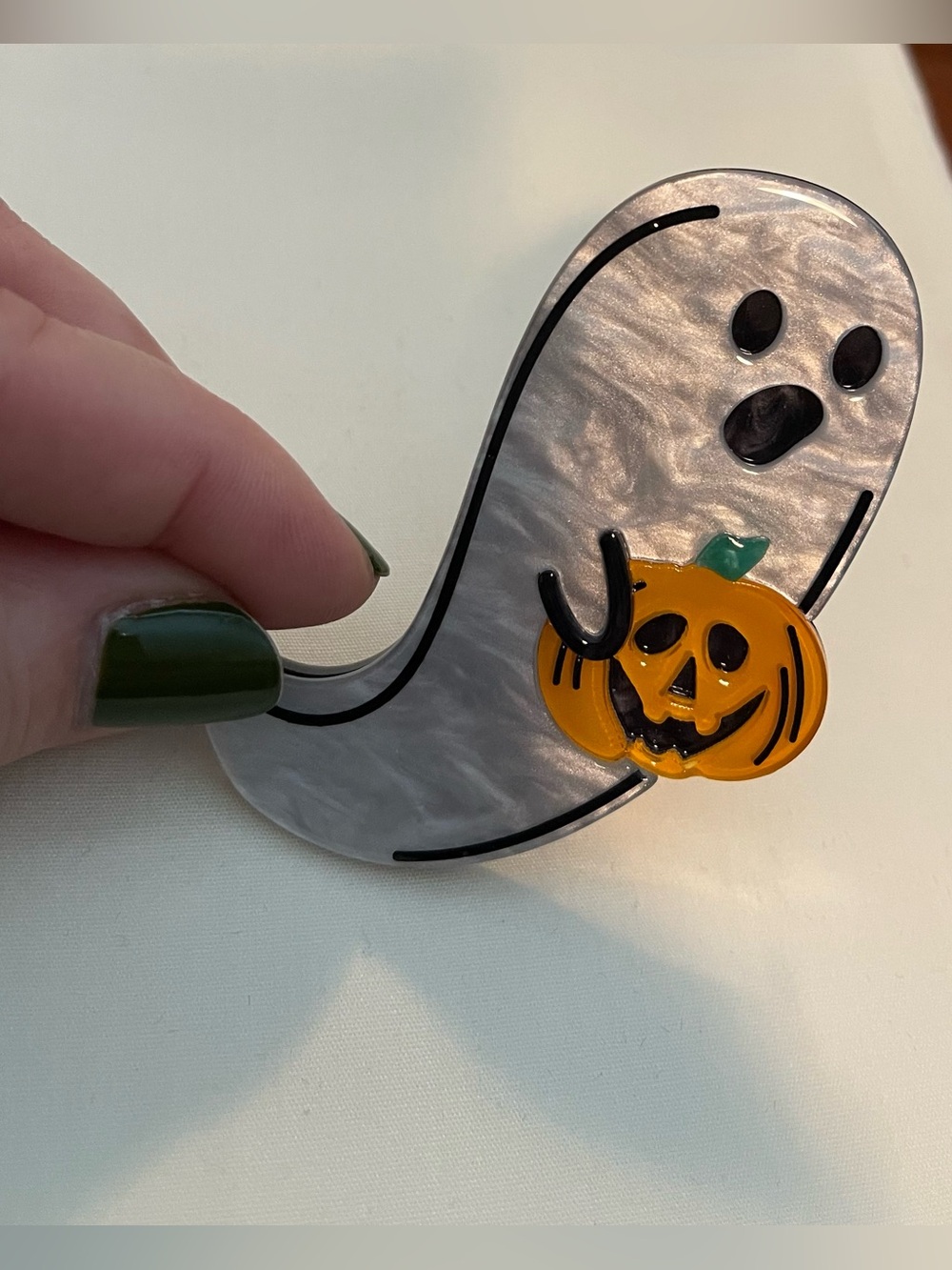 Erstwilder Lil Boo Ghost Halloween Brooch Pin - Picture 4 of 9